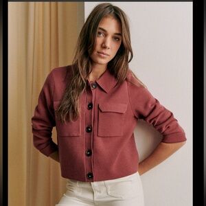 Sezane wool cardigan NWT